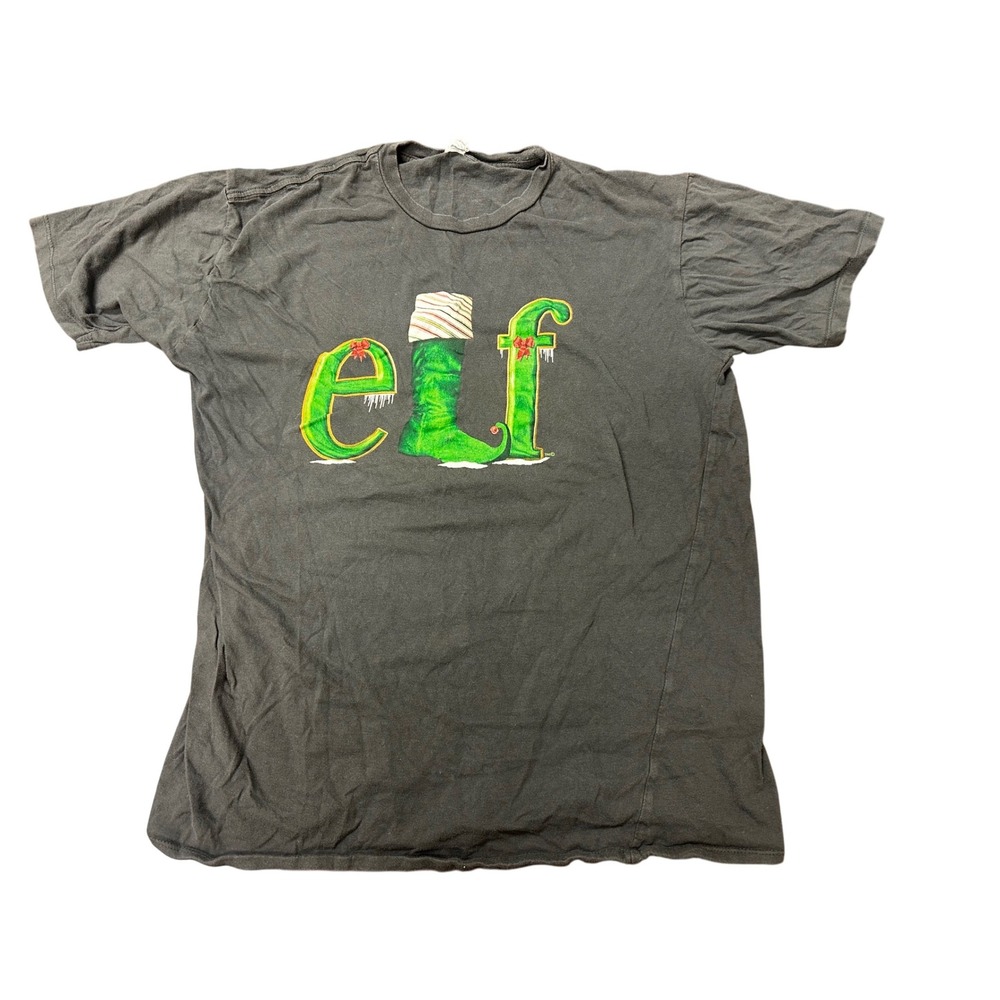 Elf Movie Graphic T-Shirt Christmas Holiday Tee Womens Size Large Cotton